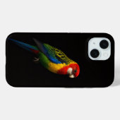 ブラック4ラグジュアリーiPhone15ケースメイト、ワキアカインコ Case-Mate iPhoneケース (裏面 (横))