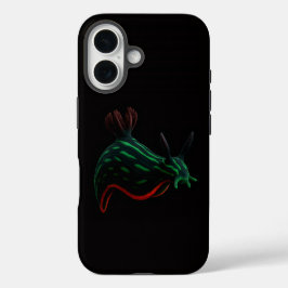 ブラック4ラグジュアリーiPhone16ケースメイト、ネオンウミウシ iPhone 16ケース