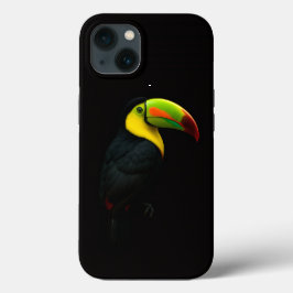 ブラック4ラグジュアリーiPhone 13ケース キバシリオオサカツオドリ iPhone 13ケース