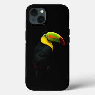 ブラック4ラグジュアリーiPhone 13ケース キバシリオオサカツオドリ iPhone 13ケース