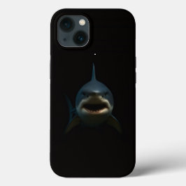 ブラック4ラグジュアリーiPhone 13ケース、ホオジロザメ iPhone 13ケース