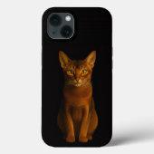 ブラック4ラグジュアリーiPhone 13、アビシニアンビューティー Case-Mate iPhoneケース (裏面)