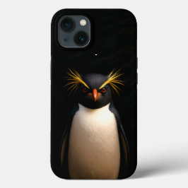 ブラック4ラグジュアリーiPhone 13、イワトビペンギン iPhone 13ケース