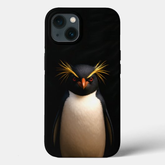 ブラック4ラグジュアリーiPhone 13、イワトビペンギン Case-Mate iPhoneケース (裏面)