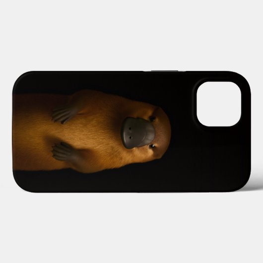 ブラック4ラグジュアリーiPhone 13 エレガントなカモノハシ Case-Mate iPhoneケース (裏面 (横))