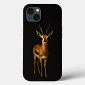 ブラック4ラグジュアリーiPhone 13、エレガントなガゼル Case-Mate iPhoneケース (裏面)