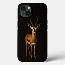ブラック4ラグジュアリーiPhone 13、エレガントなガゼル