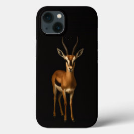ブラック4ラグジュアリーiPhone 13、エレガントなガゼル iPhone 13ケース