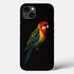 ブラック4ラグジュアリーiPhone 13、オーストラリアボタンインコ iPhone 13ケース
