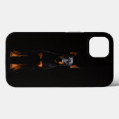 ブラック4ラグジュアリーiPhone 13、ガーディアドーベルマン Case-Mate iPhoneケース (裏面 (横))