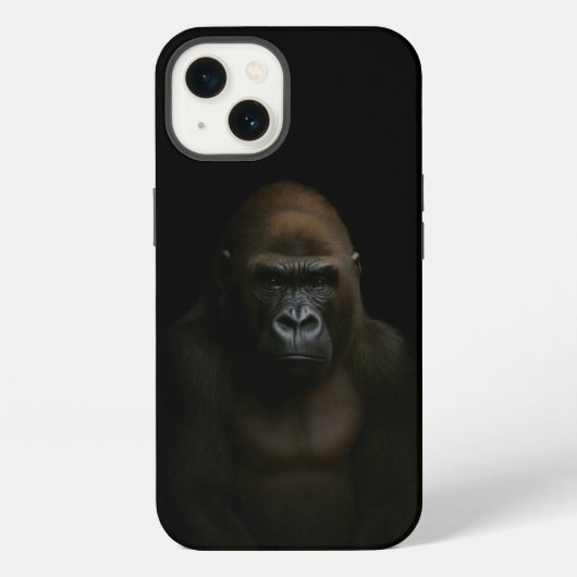 ブラック4ラグジュアリーiPhone 13 ゴリラ iPhoneケース (裏面)