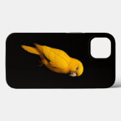 ブラック4ラグジュアリーiPhone 13 ゴールデンパラキート Case-Mate iPhoneケース (裏面 (横))