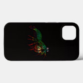 ブラック4ラグジュアリーiPhone 13、シャコ Case-Mate iPhoneケース (裏面 (横))
