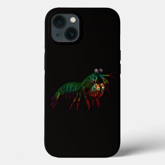 ブラック4ラグジュアリーiPhone 13、シャコ Case-Mate iPhoneケース (裏面)