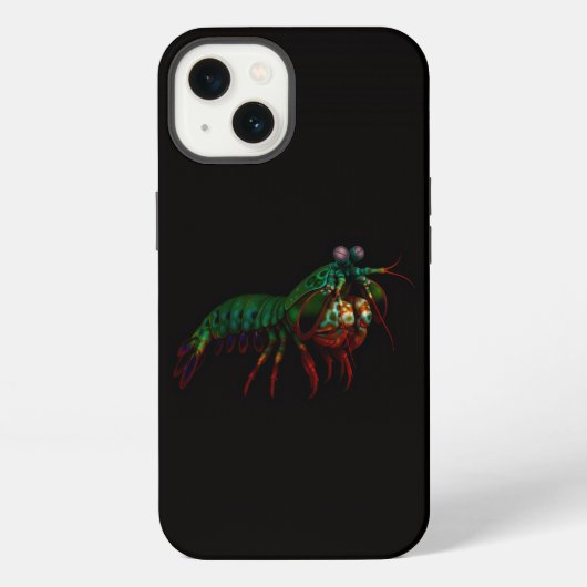ブラック4ラグジュアリーiPhone 13、シャコ iPhoneケース (裏面)