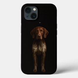 ブラック4ラグジュアリーiPhone 13 ジャーマンポインター iPhone 13ケース