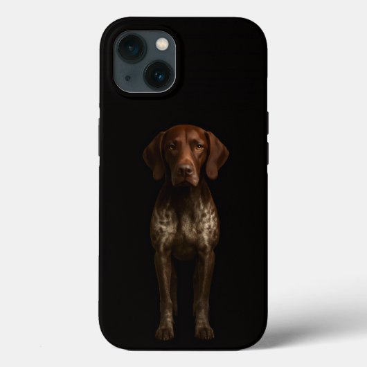 ブラック4ラグジュアリーiPhone 13 ジャーマンポインター Case-Mate iPhoneケース (裏面)