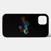 ブラック4ラグジュアリーiPhone 13、マンダリンフィッシュ Case-Mate iPhoneケース (裏面 (横))
