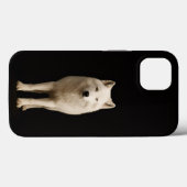 ブラック4ラグジュアリーiPhone 13、象牙の北極狼 Case-Mate iPhoneケース (裏面 (横))