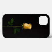 ブラック4ラグジュアリーiPhone 13、陽だまりの黄色いバラ Case-Mate iPhoneケース (裏面 (横))