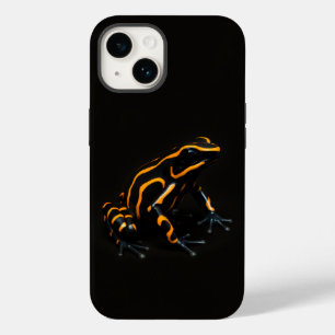 ブラック4ラグジュアリーiPhone 14ケースメイト、オレンジブラックカエル Case-Mate iPhone 14ケース