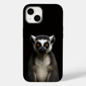 ブラック4ラグジュアリーiPhone 14 Mateケース やさしいワオキツネズミ Case-Mate iPhoneケース (裏面)