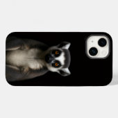 ブラック4ラグジュアリーiPhone 14 Mateケース やさしいワオキツネズミ Case-Mate iPhoneケース (裏面 (横))