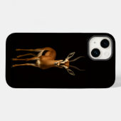 ブラック4ラグジュアリーiPhone 14 Mate、エレガントなガゼル Case-Mate iPhoneケース (裏面 (横))