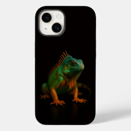 ブラック4ラグジュアリーiPhone 14 Mate グリーンイグアナ Case-Mate iPhone 14ケース