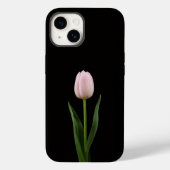 ブラック4ラグジュアリーiPhone 14 Mate、ピンクのチューリップ Case-Mate iPhoneケース (裏面)