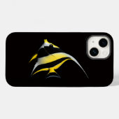 ブラック4ラグジュアリーiPhone 14 Mate、モーリッシュアイドル Case-Mate iPhoneケース (裏面 (横))