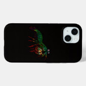 ブラック4ラグジュアリーiPhone 15ケース、シャコ Case-Mate iPhoneケース (裏面 (横))