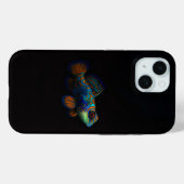 ブラック4ラグジュアリーiPhone 15ケース、マンダリンフィッシュ Case-Mate iPhoneケース (裏面 (横))