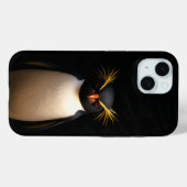 ブラック4ラグジュアリーiPhone 15、イワトビペンギン Case-Mate iPhoneケース (裏面 (横))