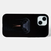 ブラック4ラグジュアリーiPhone 15 Case-Mate ブラックマンバ iPhoneケース (裏面 (横))