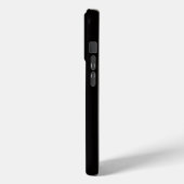ブラック4ラグジュアリーiPhone 15 Pro、ゴールデンアンバーアイのフクロウ Case-Mate iPhoneケース (裏面 / 左)