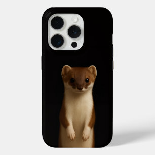 ブラック4ラグジュアリーiPhone 15 Pro Mate、エレガントウィーゼル iPhone 15 Proケース
