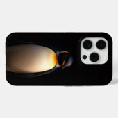 ブラック4ラグジュアリーiPhone 15 Pro Mate、エンペラーペンギン Case-Mate iPhoneケース (裏面 (横))