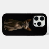 ブラック4ラグジュアリーiPhone 15 Pro Mate, スフィンクス猫 Case-Mate iPhoneケース (裏面 (横))