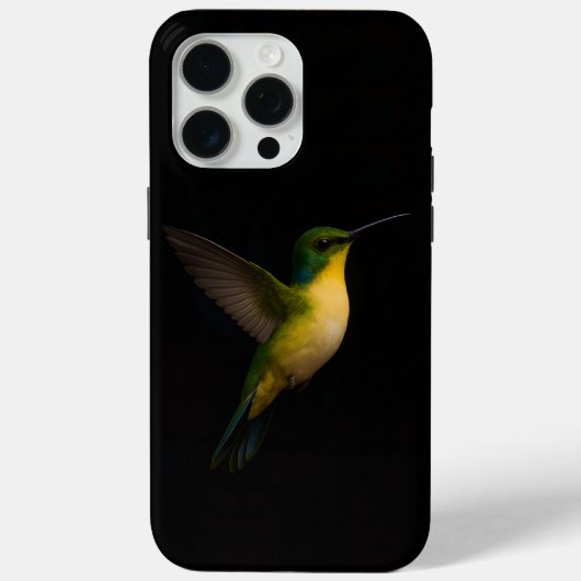 ブラック4ラグジュアリーiPhone 15 Pro Maxケース、飛翔する鳥 Case-Mate iPhoneケース (裏面)