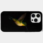 ブラック4ラグジュアリーiPhone 15 Pro Maxケース、飛翔する鳥 Case-Mate iPhoneケース (裏面 (横))