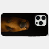 ブラック4ラグジュアリーiPhone 15 Pro Max、エレガントなカモノハシ Case-Mate iPhoneケース (裏面 (横))