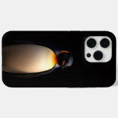 ブラック4ラグジュアリーiPhone 15 Pro Max, エンペラーペンギン Case-Mate iPhoneケース (裏面 (横))