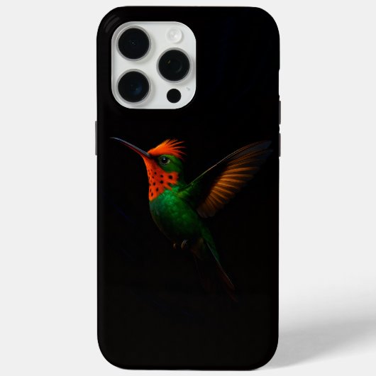 ブラック4ラグジュアリーiPhone 15 Pro Max、タフテッドコケット Case-Mate iPhoneケース (裏面)