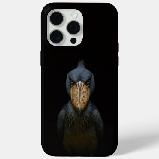 ブラック4ラグジュアリーiPhone 15 Pro Max、ハシビロコウ Case-Mate iPhoneケース (裏面)