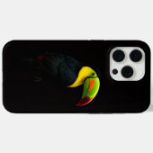 ブラック4ラグジュアリーiPhone 15 Pro Max、ハシブトオオハシ Case-Mate iPhoneケース (裏面 (横))