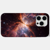 ブラック4ラグジュアリーiPhone 15 Pro Max, バタフライネブラ Case-Mate iPhoneケース (裏面 (横))