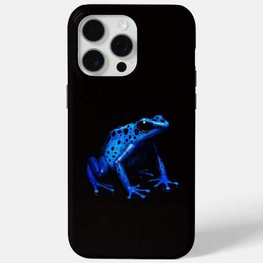 ブラック4ラグジュアリーiPhone 15 Pro Max、ブルーカエル Case-Mate iPhoneケース (裏面)