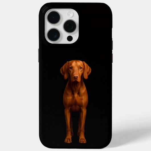 ブラック4ラグジュアリーiPhone 15 Pro Max、敏捷なヴィスラ犬 Case-Mate iPhoneケース (裏面)