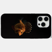 ブラック4ラグジュアリーiPhone 15 Pro Max、青赤のミノカサゴ Case-Mate iPhoneケース (裏面 (横))
